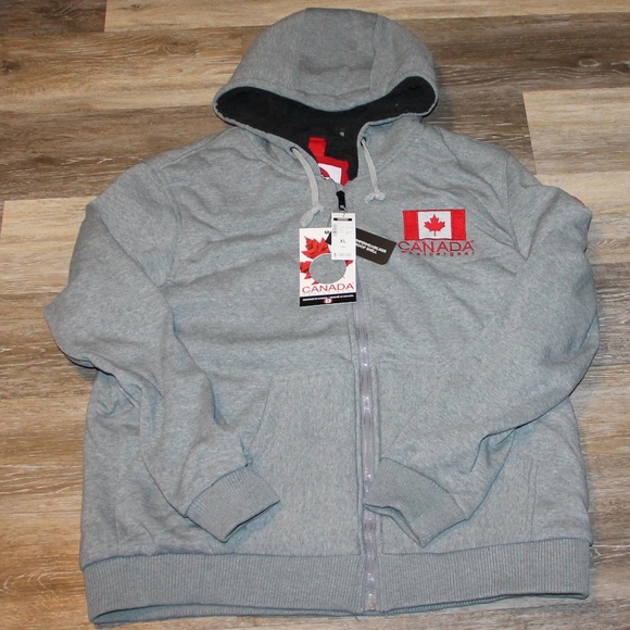 Canada Weather Gear Men/'s Full Zip Fleece Hoodie